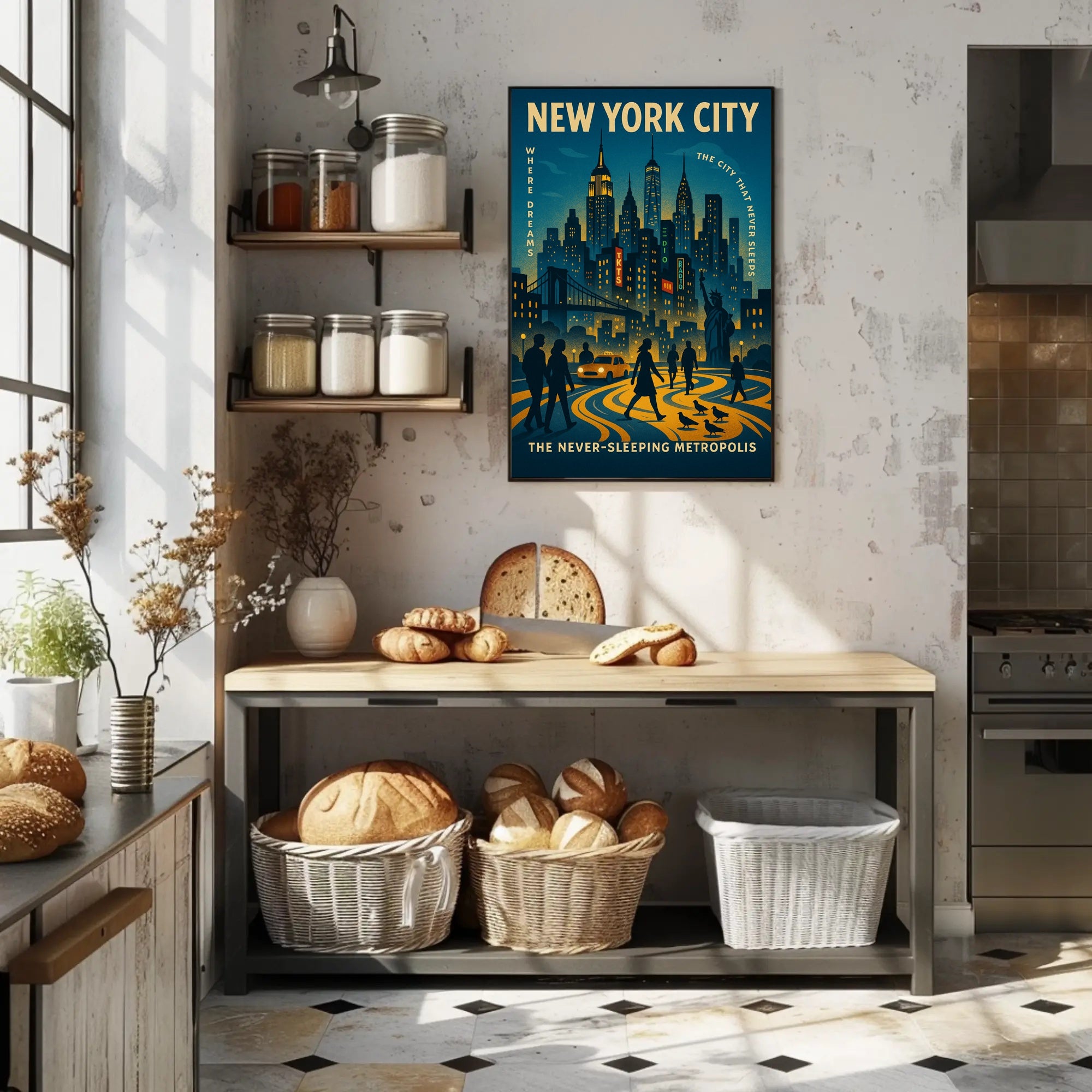 New York City The Never-Sleeping Metropolis Poster