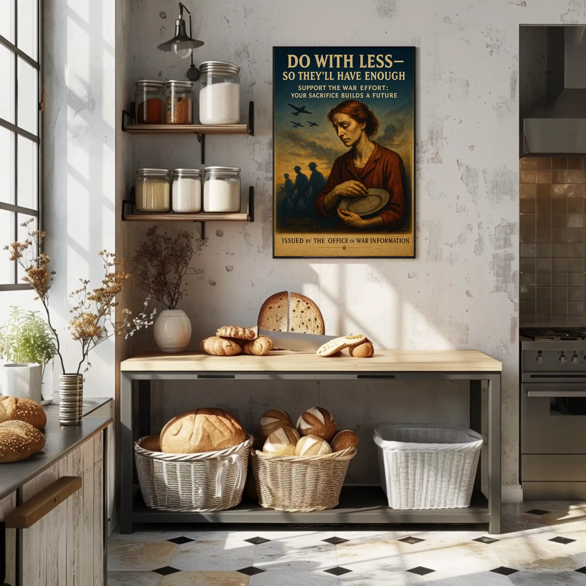 Do With Less for the War Effort Poster