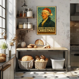 George Washington Christmas Poster