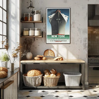 Transatlantic Ocean Liner Poster Vintage Travel Wall Art