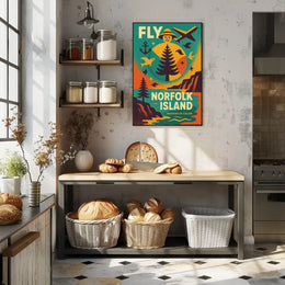 Fly to Norfolk Island Poster