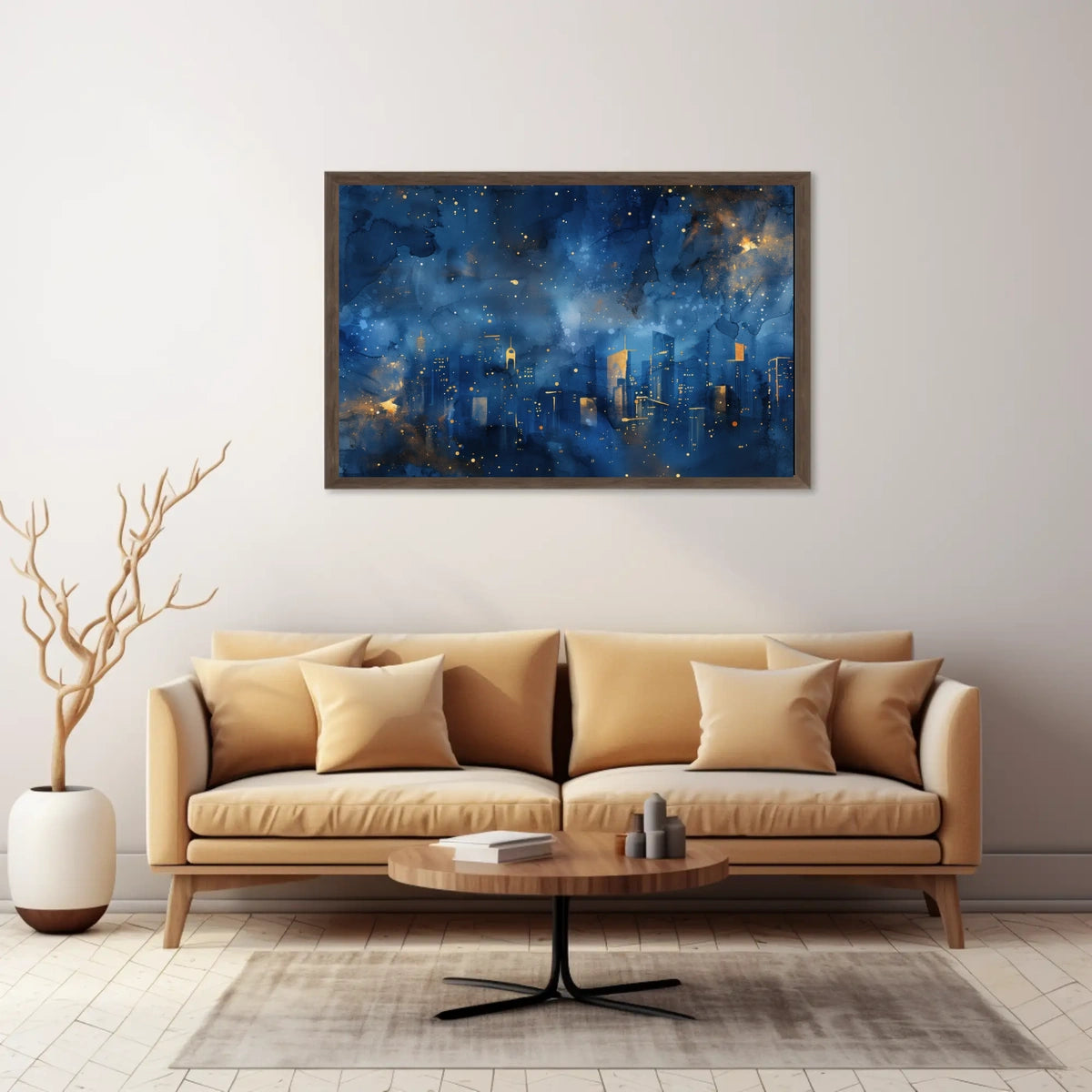 Celestial Cityscape Poster