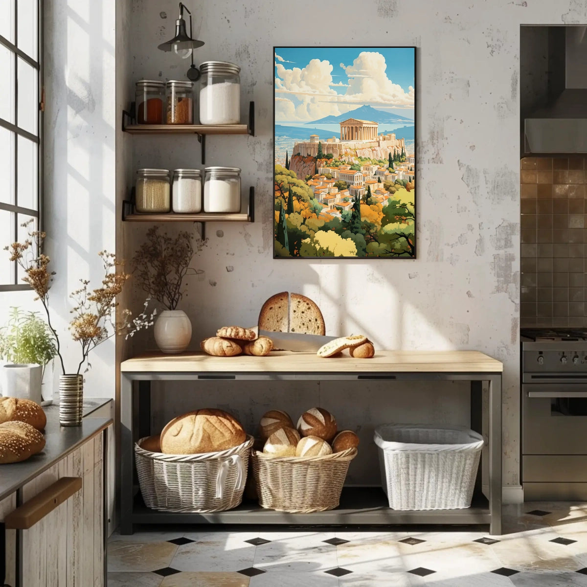 Acropolis of Athens Vibrant Cultural or Heritage Poster