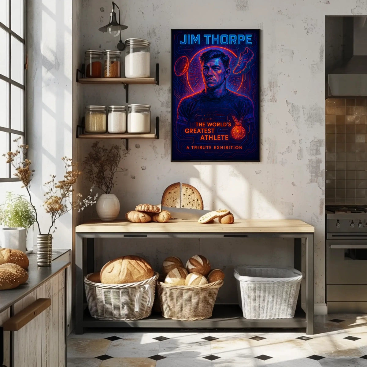 Jim Thorpe Legendary Athlete Poster