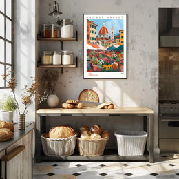 Florence Flower Market 2024 Poster PosterGoat