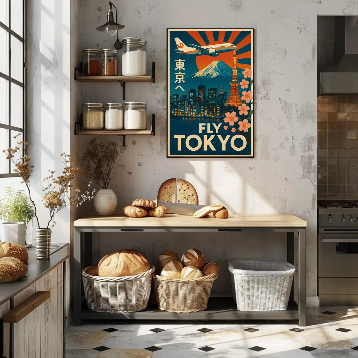 Tokyo Vintage Travel Advertisement Poster