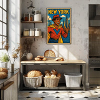 Superhero In New York Poster