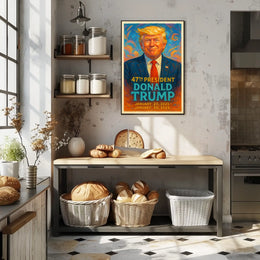 Trump Vision Triumph Patriotic Pop Art Poster
