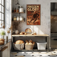 Frozen Glory Icy Landscape Photography Realism Poster