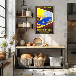 Visit France The French Riviera Poster