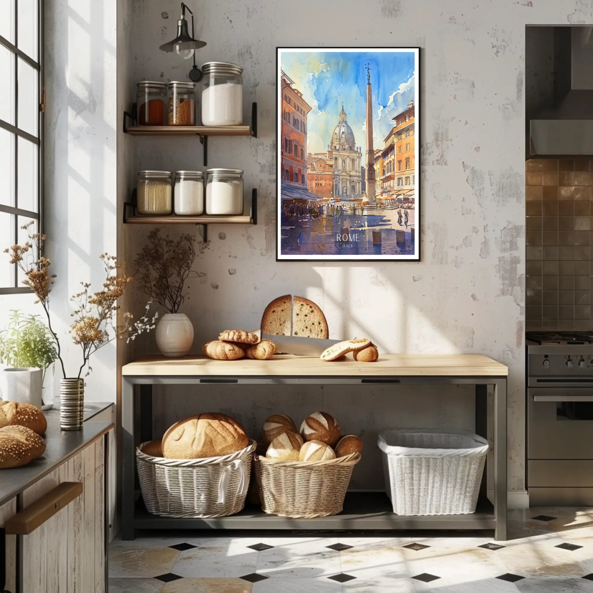 Rome Cityscape Poster PosterGoat