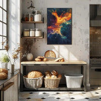 Cosmic Vortex Abstract Ethereal Art Space or Astronomy Poster PosterGoat