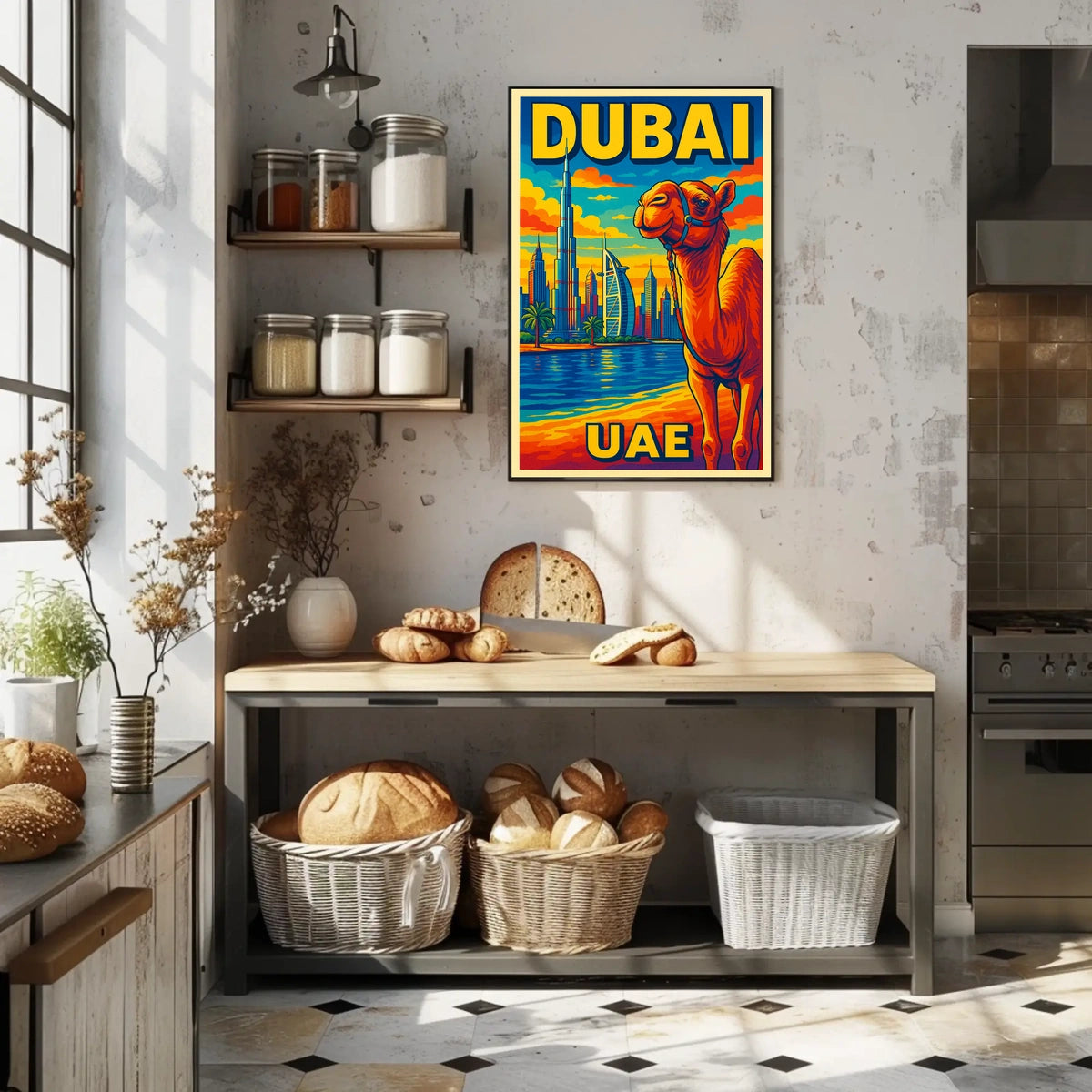 Dubai Vibrant Cityscape Poster
