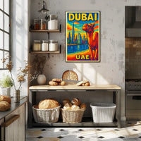 Dubai Vibrant Cityscape Poster