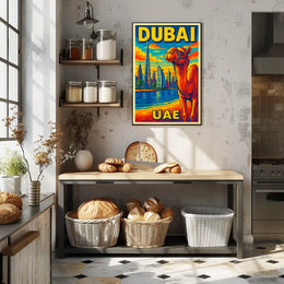 Dubai Vibrant Cityscape Poster