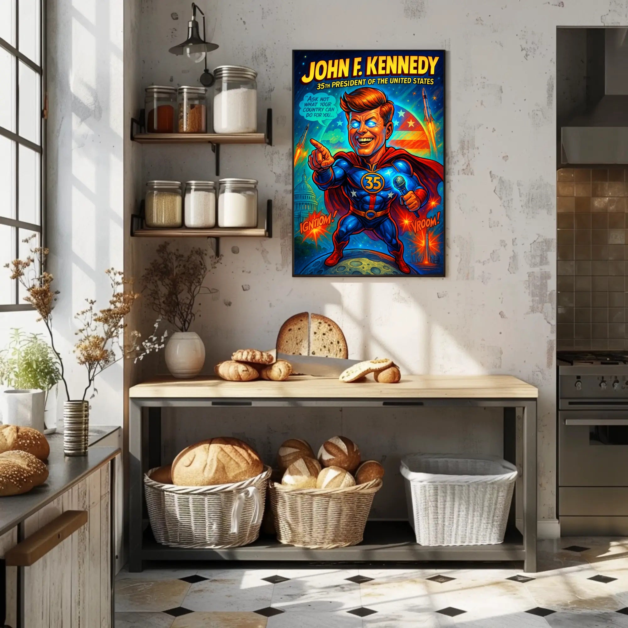 John F. Kennedy 35th President Poster PosterGoat