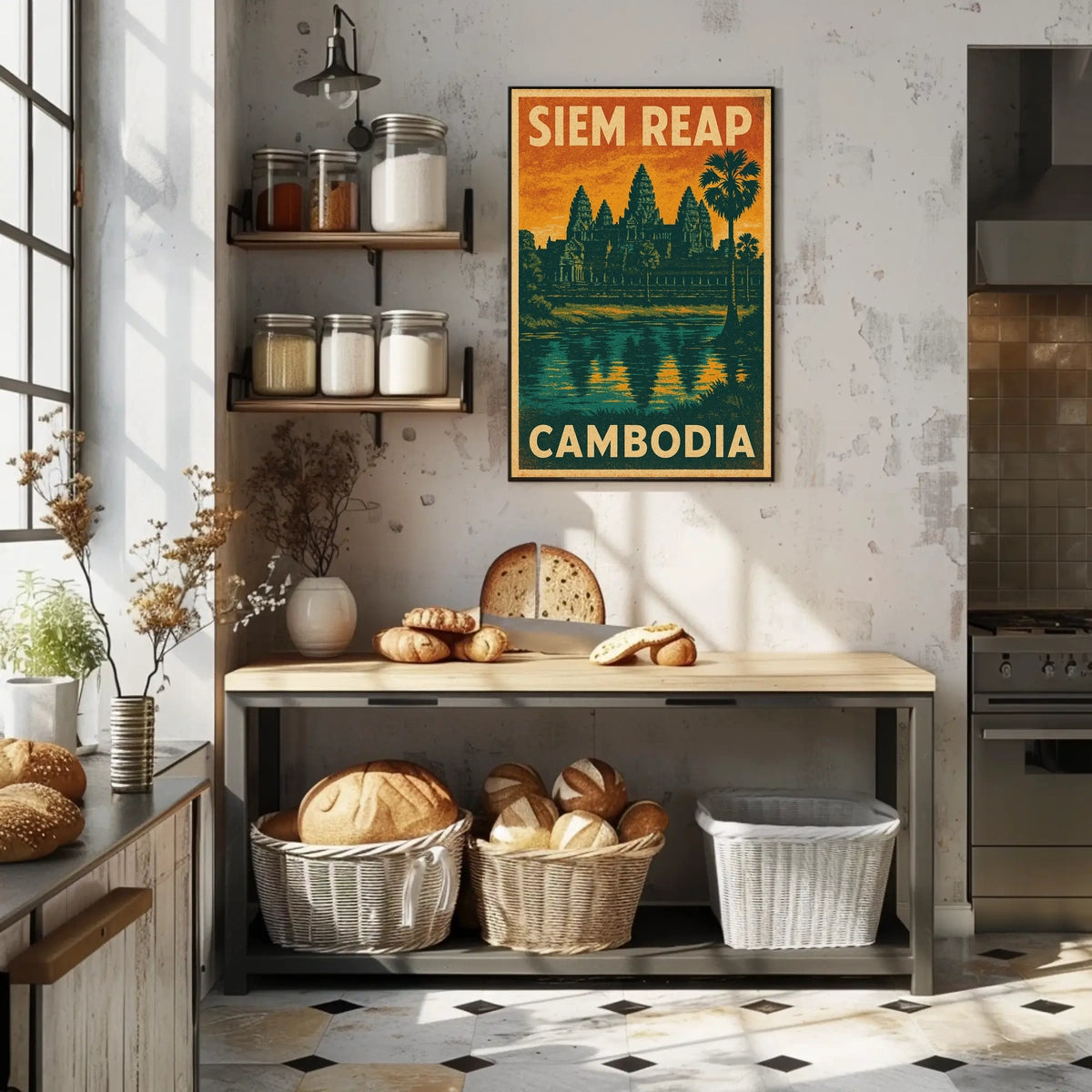 Siem Reap Cambodia Poster