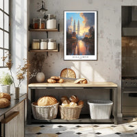 Kuala Lumpur Cityscape Art featuring Petronas Twin Towers Poster PosterGoat