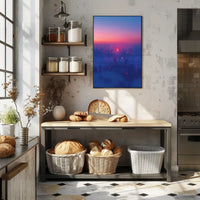 Vibrant Urban Skyline at Dusk Cityscape Poster PosterGoat