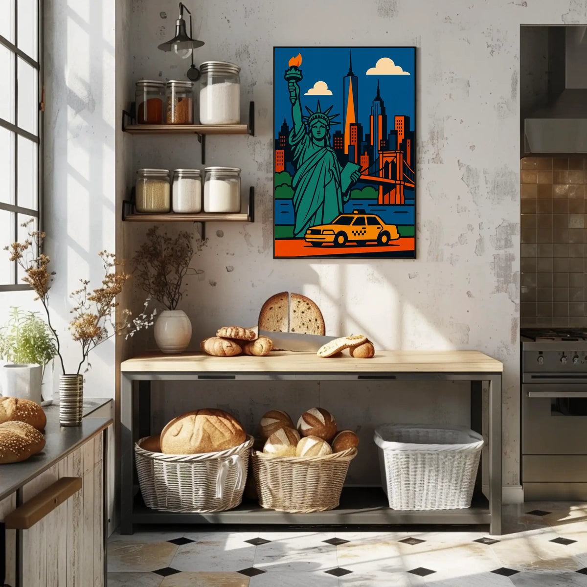 Abstract Art Poster: Vibrant Colors and Emotions