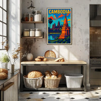Cambodia Travel Poster