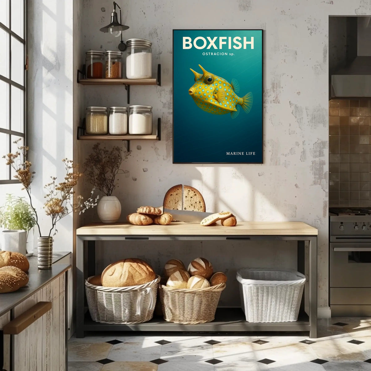 Boxfish Marine Life Poster