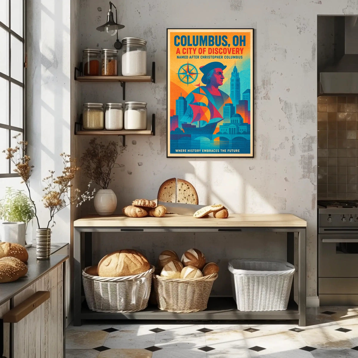 Columbus, OH A City of Discovery Poster