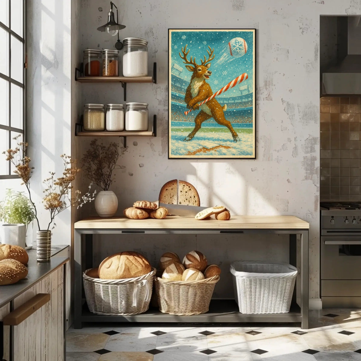 Winter Wonderland Baseball Poster