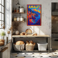Amalfi Coast Vibrant Seaside Escape Poster
