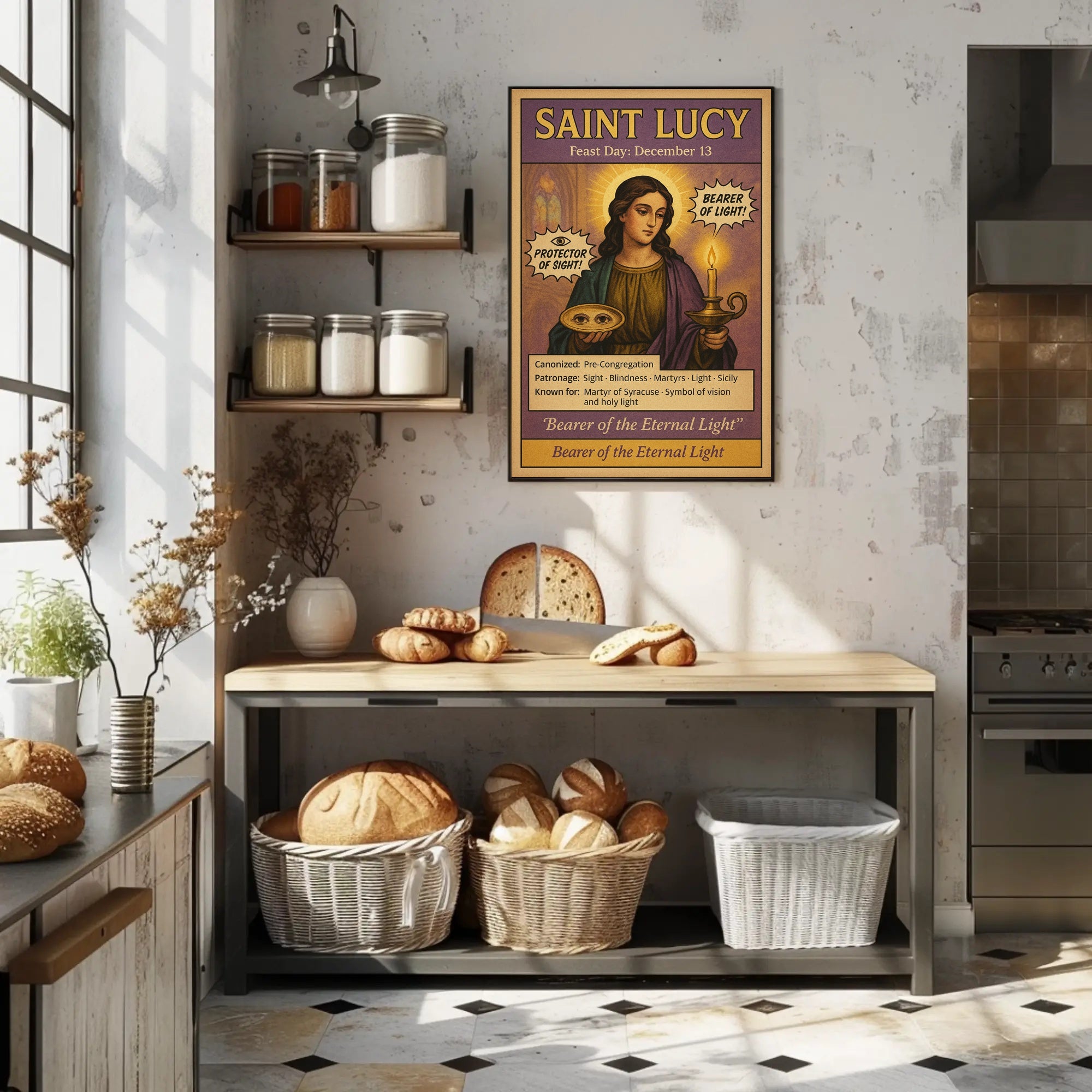 Saint Lucy  Bearer of Light Poster