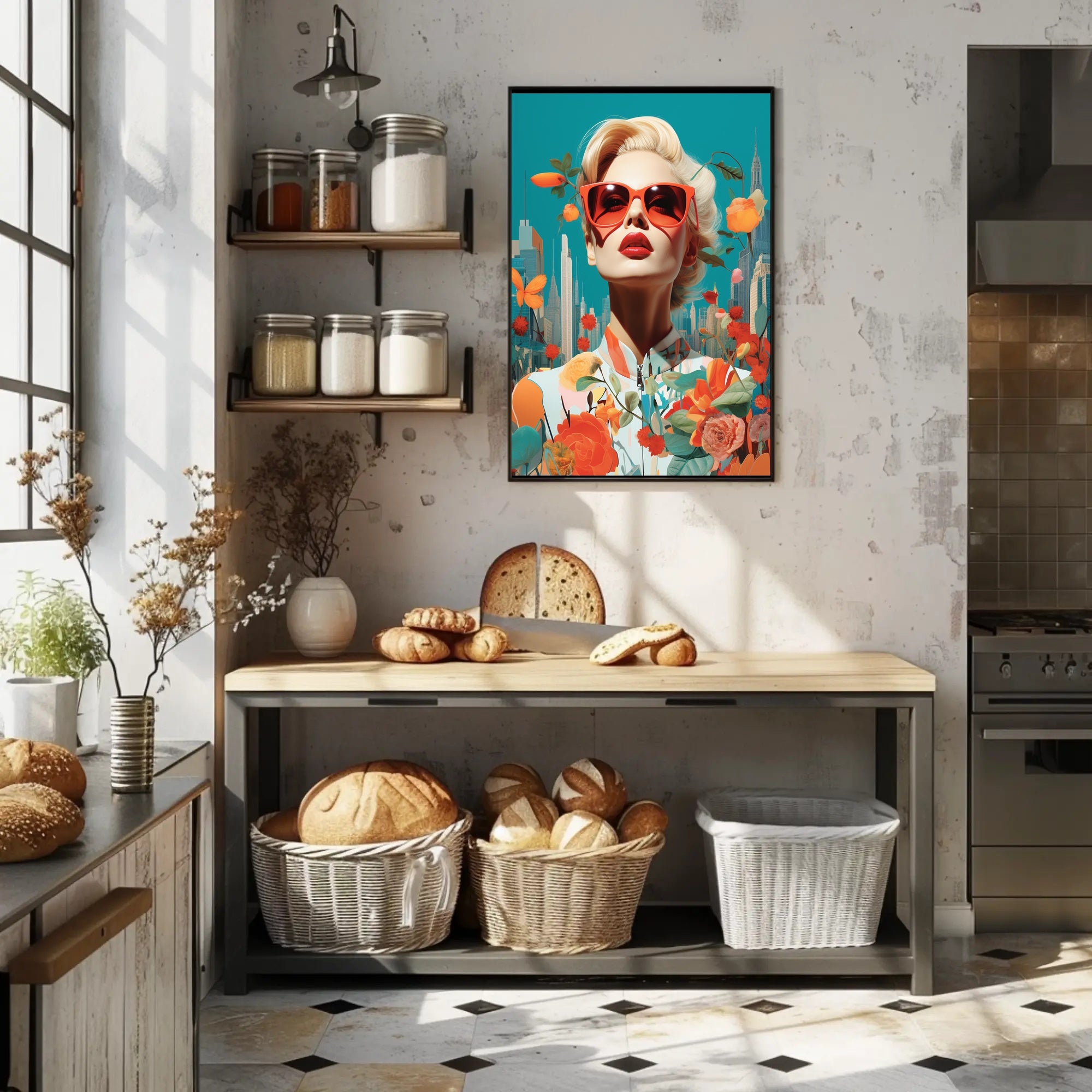 Glamorous Urban Fashion Pop Art Poster Modern Wall Art