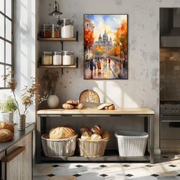 Scenic Autumn Cityscape, Cultural or Heritage Poster