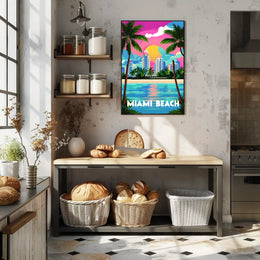 Miami Beach Vibes Poster