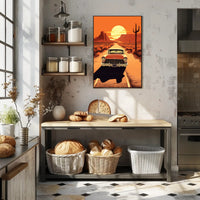 Desert Road Journey Poster
