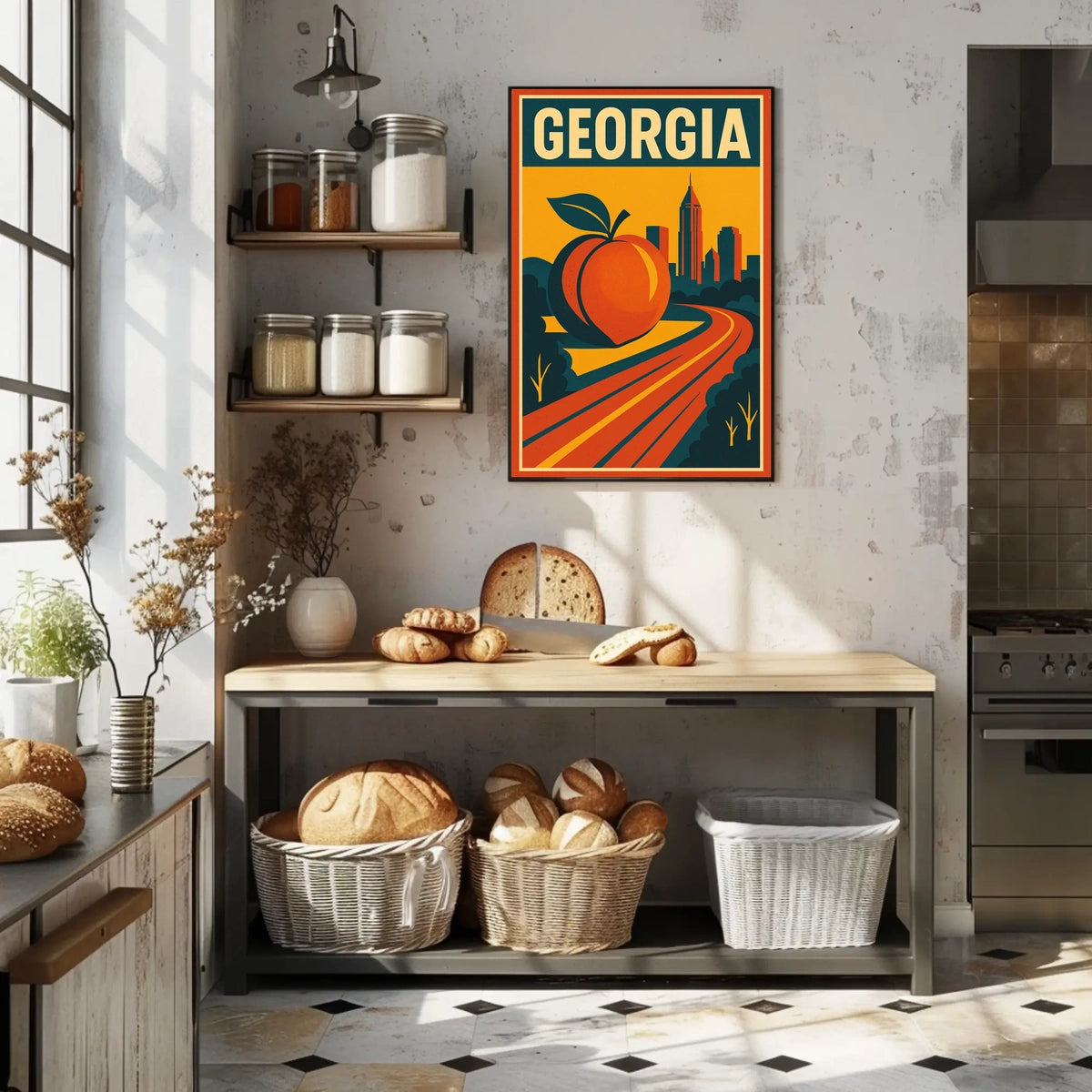 Georgia The Peach State Poster