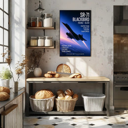 Lockheed SR-71 Blackbird Habu Sled Poster PosterGoat