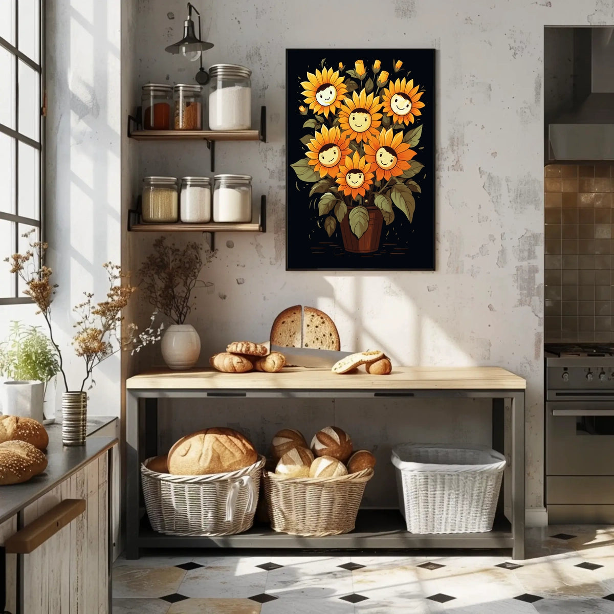 Sunflower Smiles Poster