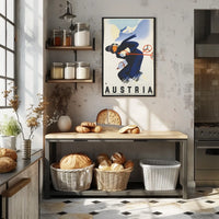 Austria Skiing Adventure Poster