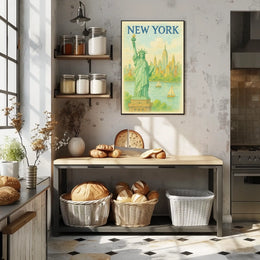New York Iconic Cityscape Poster