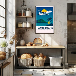Hawaii Awaits Poster PosterGoat