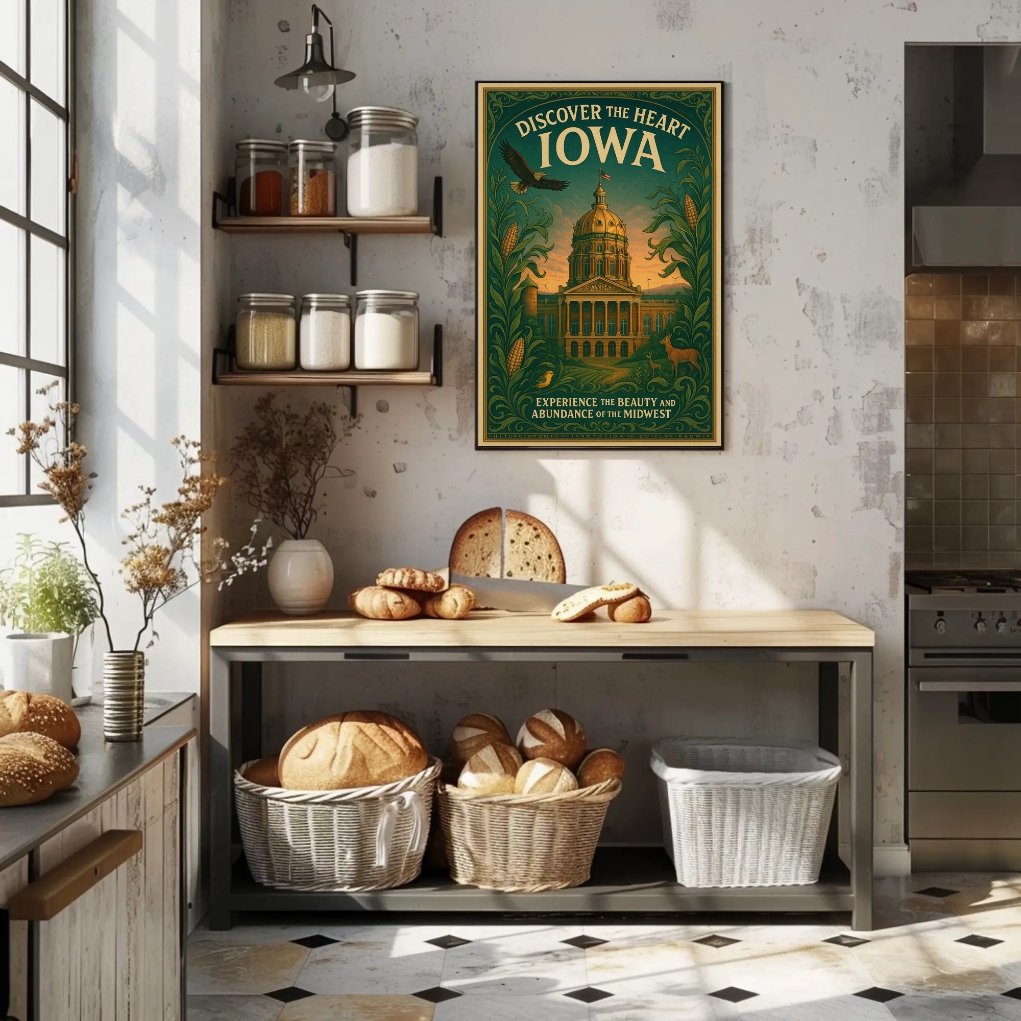 Discover The Heart Of Iowa Poster