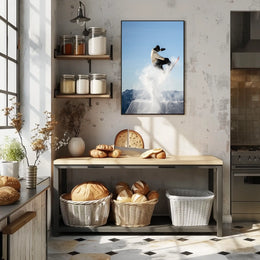 Snowboarder In Action Poster