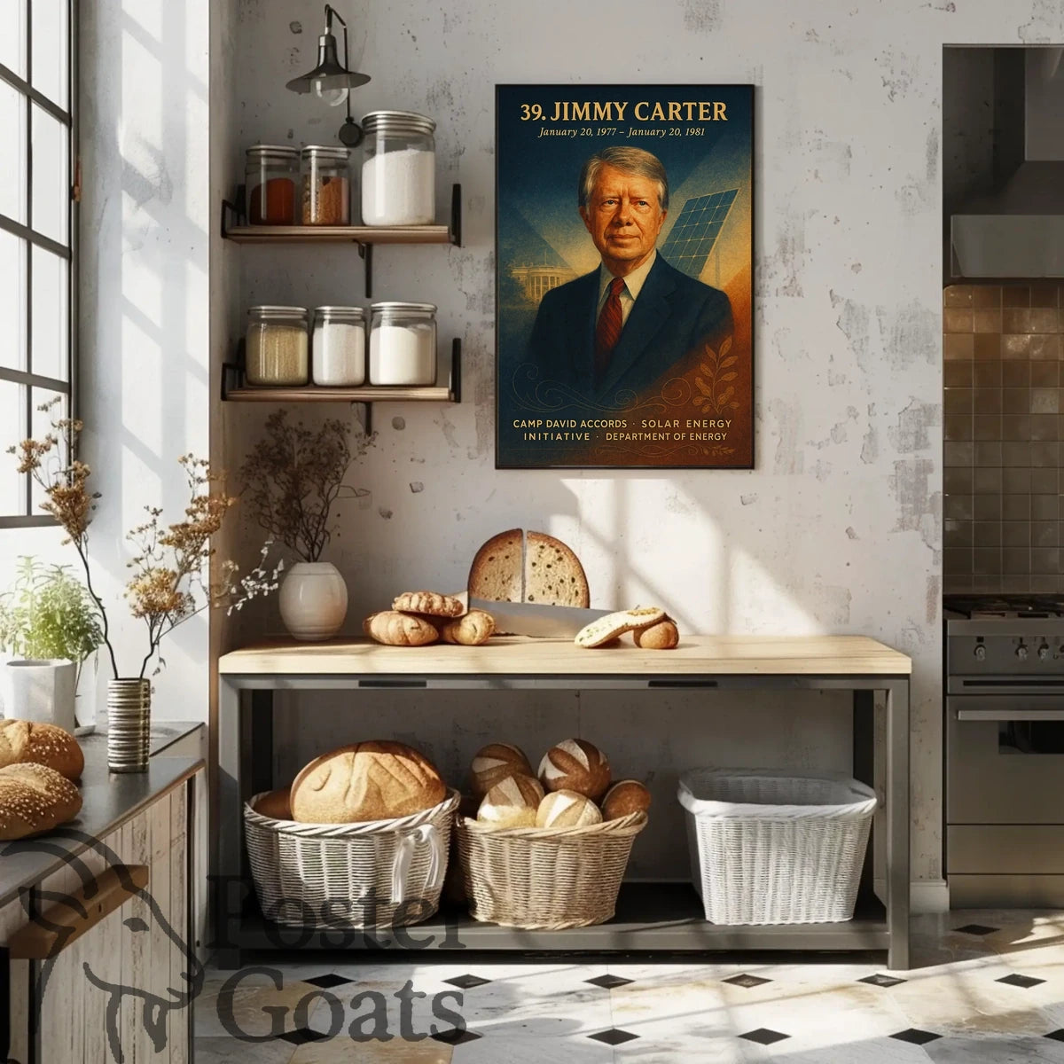 Jimmy Carter Historical Presidency Vintage Poster