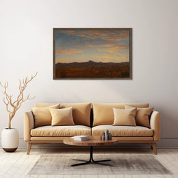 Serene Landscape Painting of Sunset: Artistic Poster