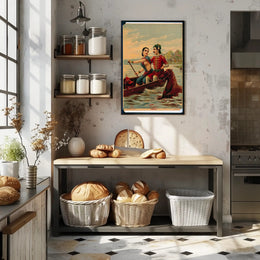 Romantic Boat Ride Poster PosterGoat