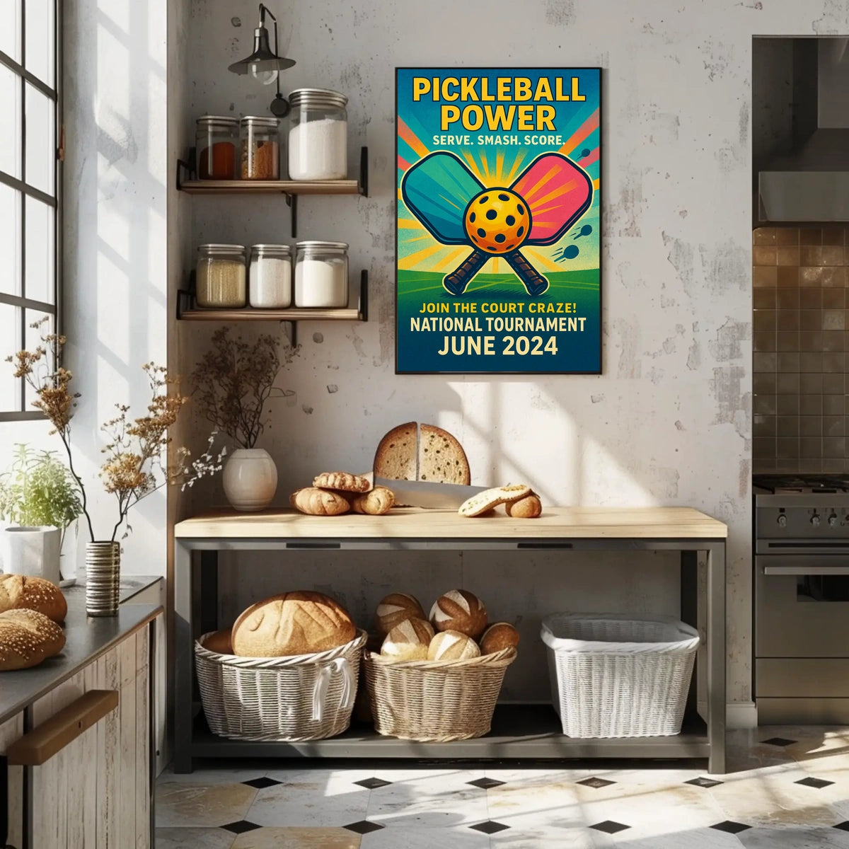 Pickleball Power Tournament 2024 Poster