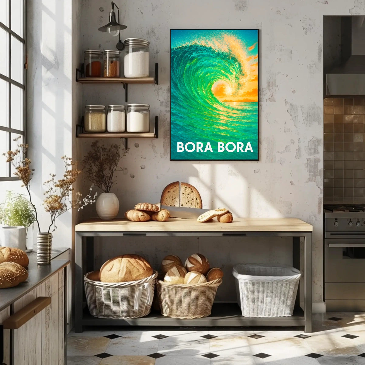 Bora Bora Wave Poster