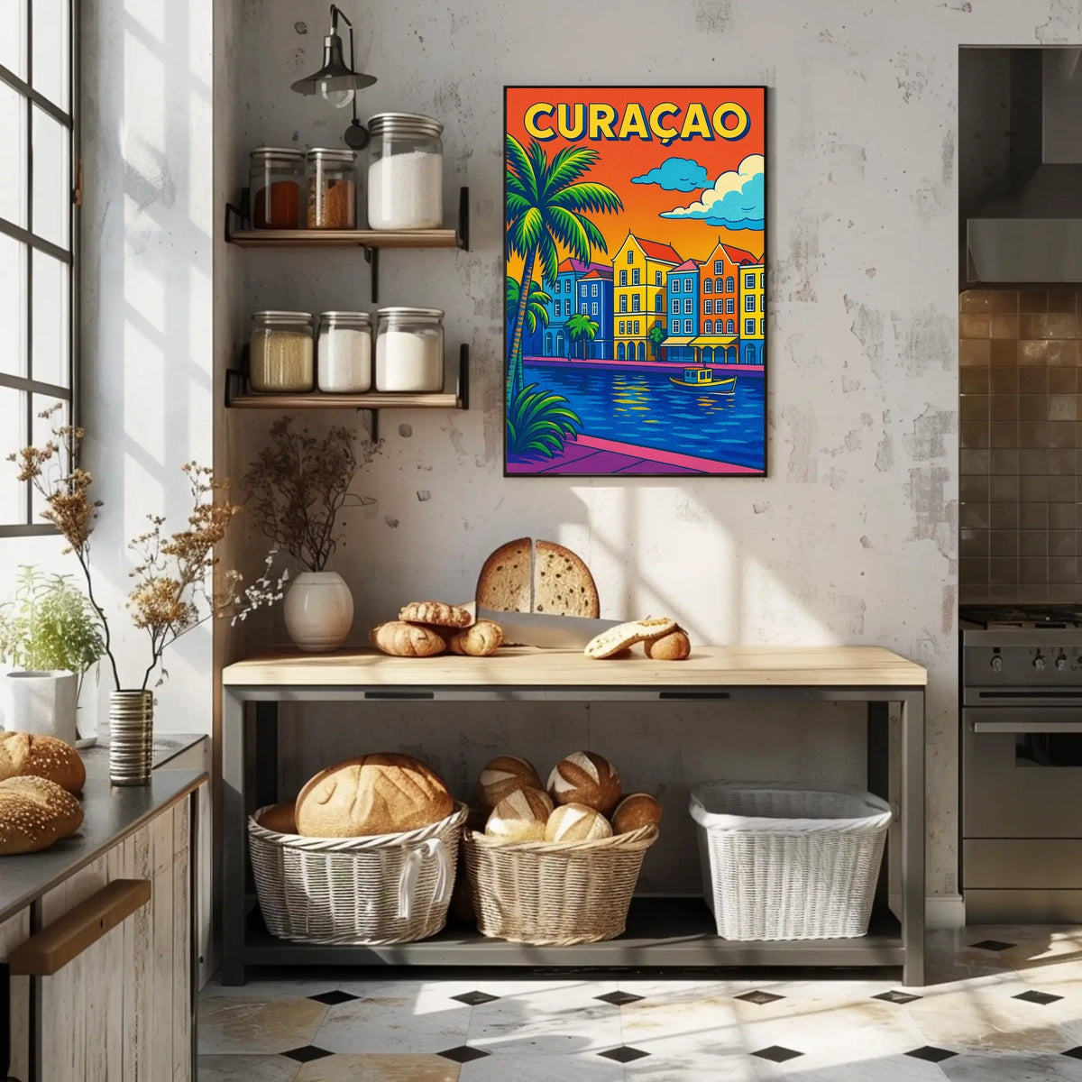 Vibrant Curaçao Poster