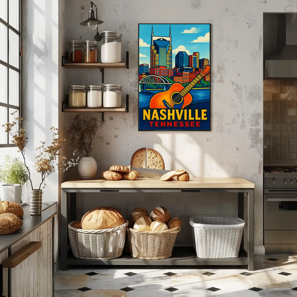 Nashville Pop Art Poster