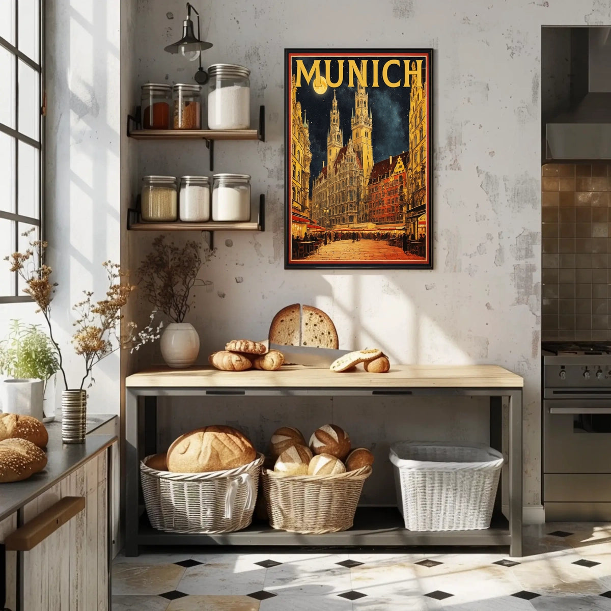 Munich Nightscape Poster